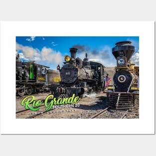 Rio Grande Southern 20 Steam Locomotive at Antonito Colorado Posters and Art